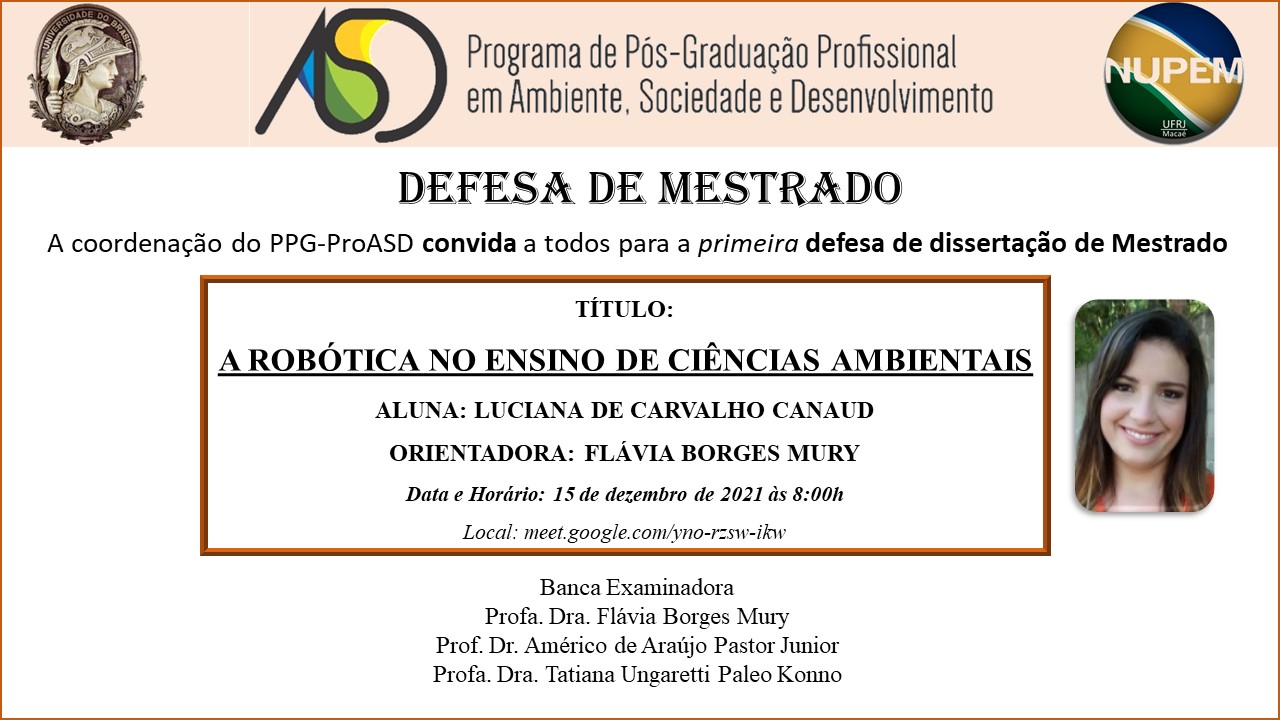 Read more about the article 1ª Defesa de Mestrado do PPG-ProASD