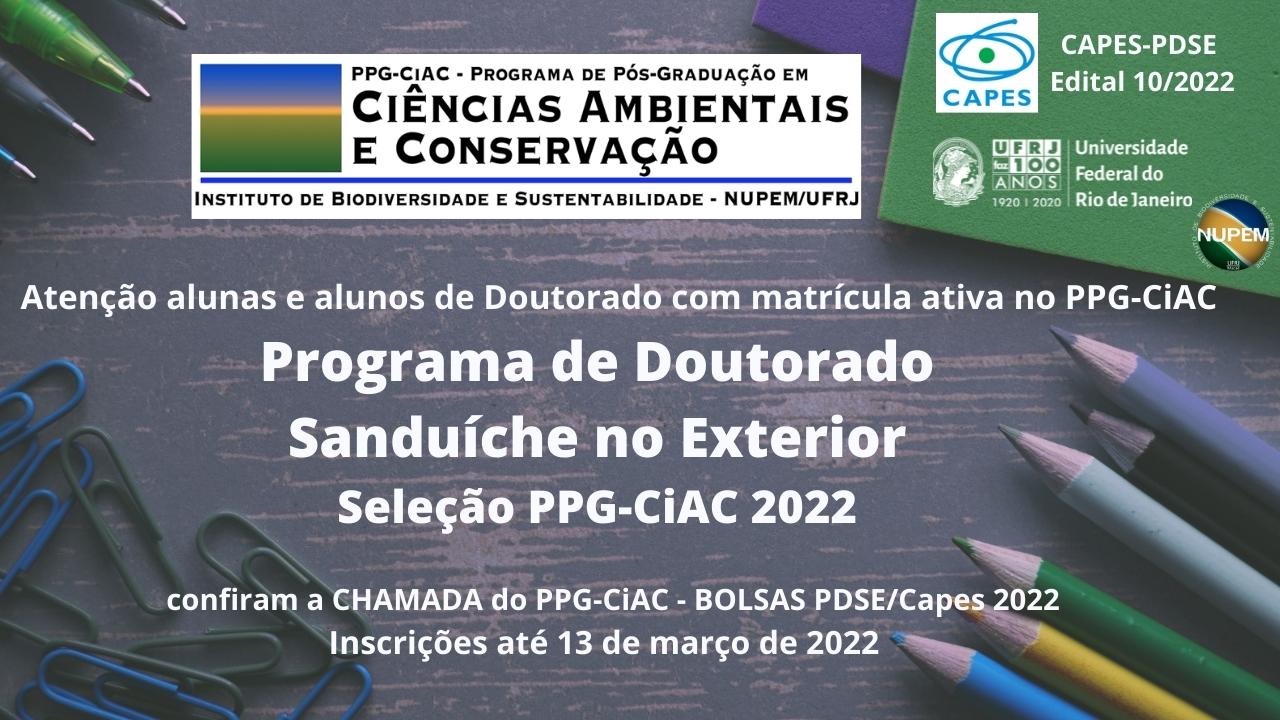 No momento, você está visualizando Atenção alunas e alunos de Doutorado com matrícula ativa no PPG-CiAC: