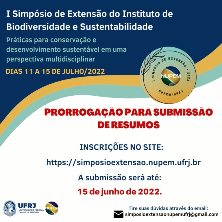 Read more about the article Submissão de Resumos para o I Simpósio de Extensão do NUPEM