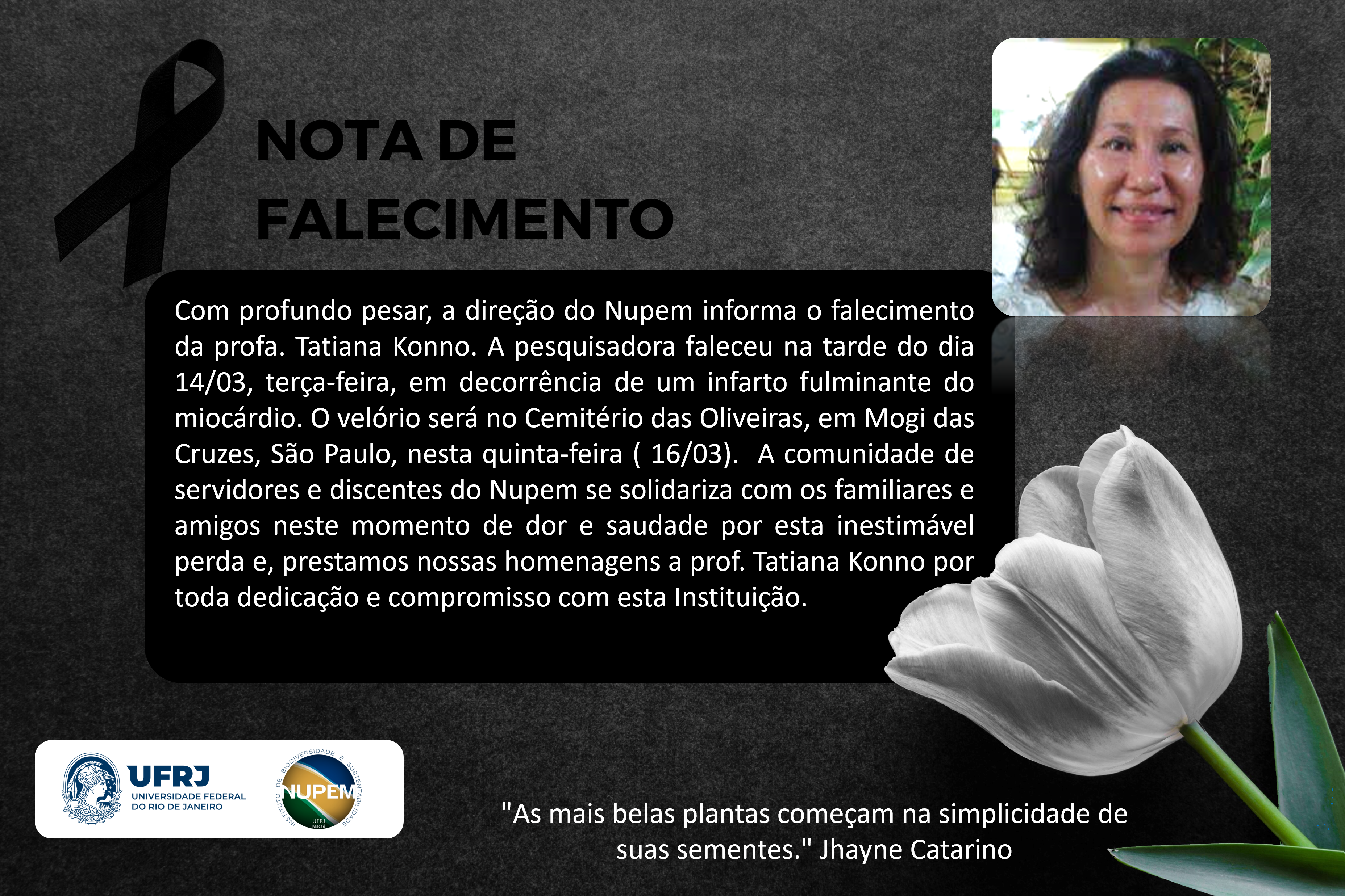 Read more about the article Nota de Falecimento