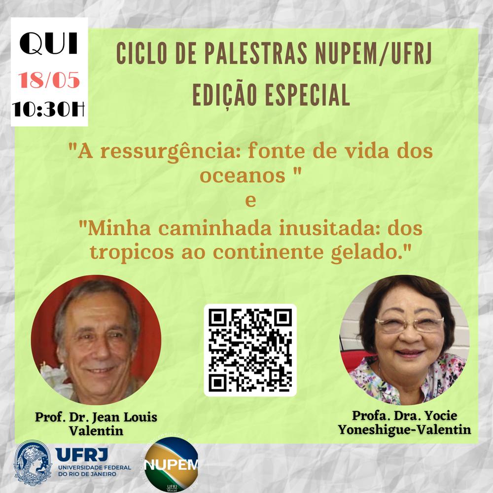 CICLO DE PALESTRAS NUPEM/UFRJ (18/05/2023)